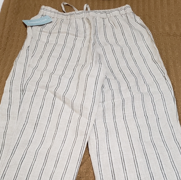 100% Linen Ankle Pants - Picture 4 of 6
